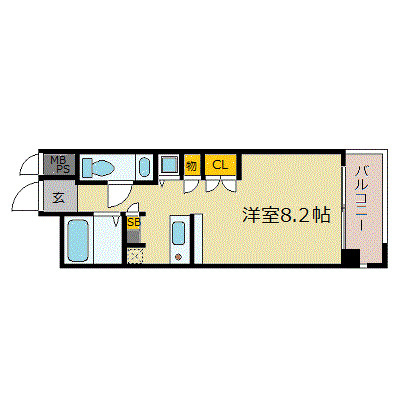 エスリード御堂筋梅田の間取り