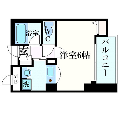 エステムプラザ梅田WESTの間取り