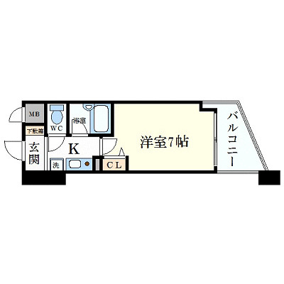 エスリード同心第2の間取り