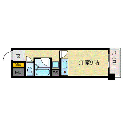 エスリード堂島の間取り