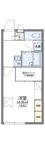 レオパレスビアンコの間取り