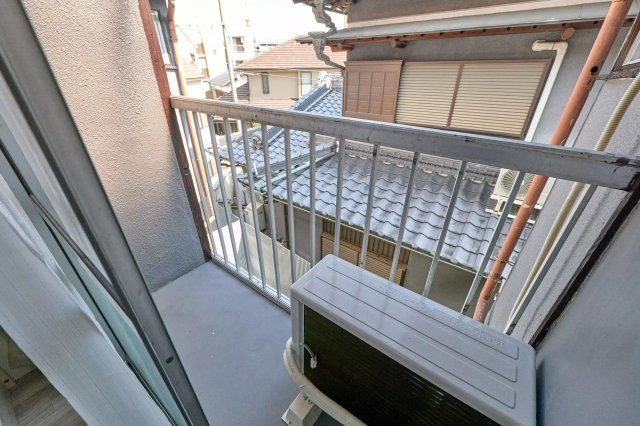AP644 クレスト下新庄駅前 203のバルコニー|



