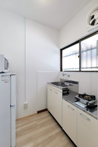 AP644 クレスト下新庄駅前 203のキッチン|



