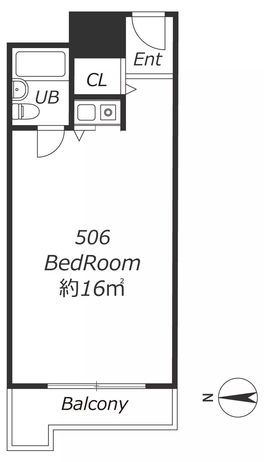 AP333 朝日プラザ新大阪 506の間取り|



