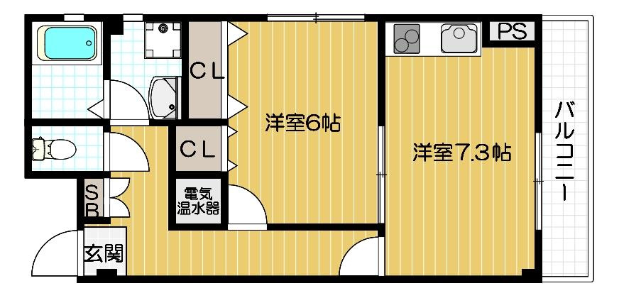 タイズコートクニジマの間取り|図面・画像と現況が相違する時は現況を優先させていただきます。