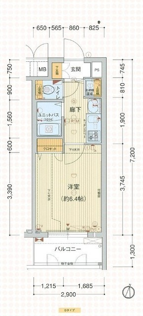 プレサンス淀リーヴァの間取り