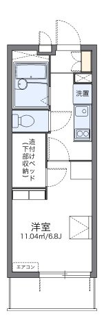レオパレスＩＺＵＯ　Ⅱの間取り|代表的な間取のため実際の間取とは異なる場合があります
