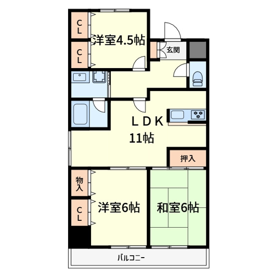 【間取り】 | カサエステ壱番館