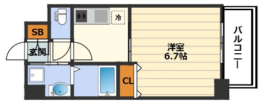 S-FORT福島La　Lunaの間取り