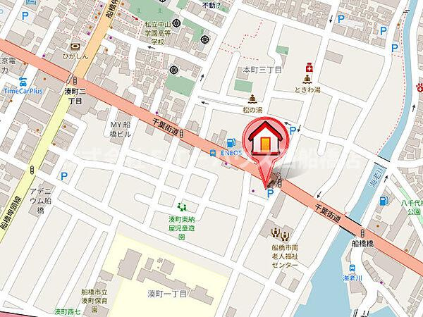 船橋市湊町1丁目の地図