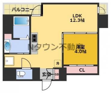 【間取り】 | レジデンスT・L新栄 | 間取りです。