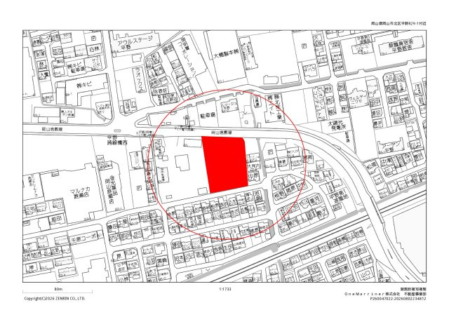 【マンション】アルファスマート庭瀬駅東の地図