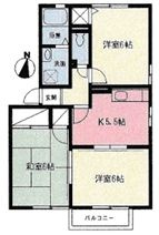 【間取り】 | サンシャインC | ネット無料。間取り図です