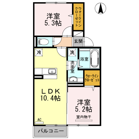 【間取り】 | イオス　B棟