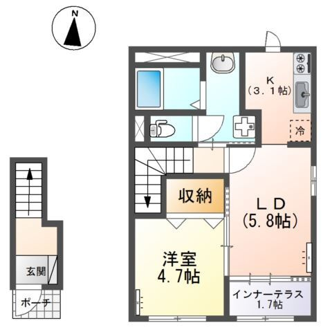 【間取り】 | アイリス南大分Ⅱ