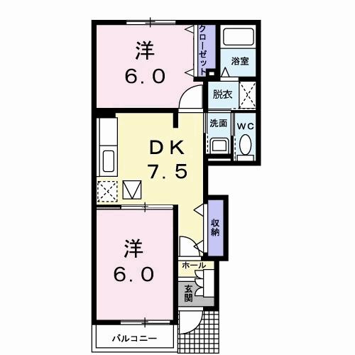 サンリット　Ⅱの間取り
