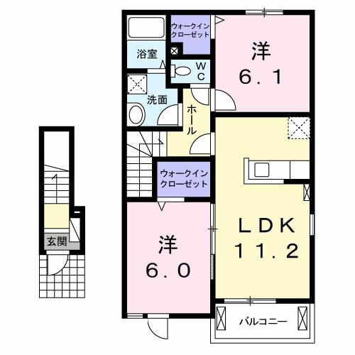 ラディエンスＡの間取り
