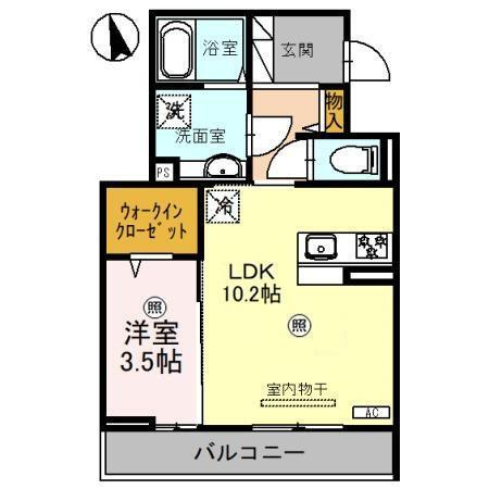 ラルジュ飯塚の間取り