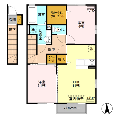 ランプリール　Ｂの間取り