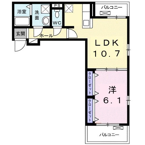 ウェル　パーク　Ⅱの間取り