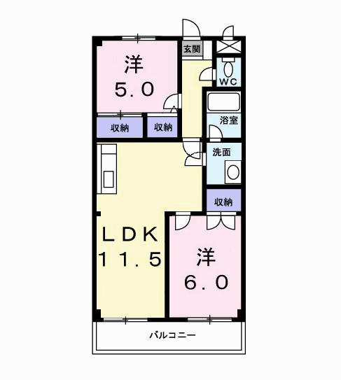 グレイスマンションの間取り