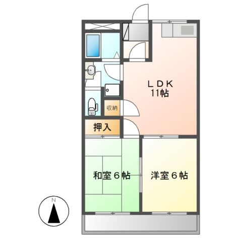 ガーデンプレイスめいわの間取り