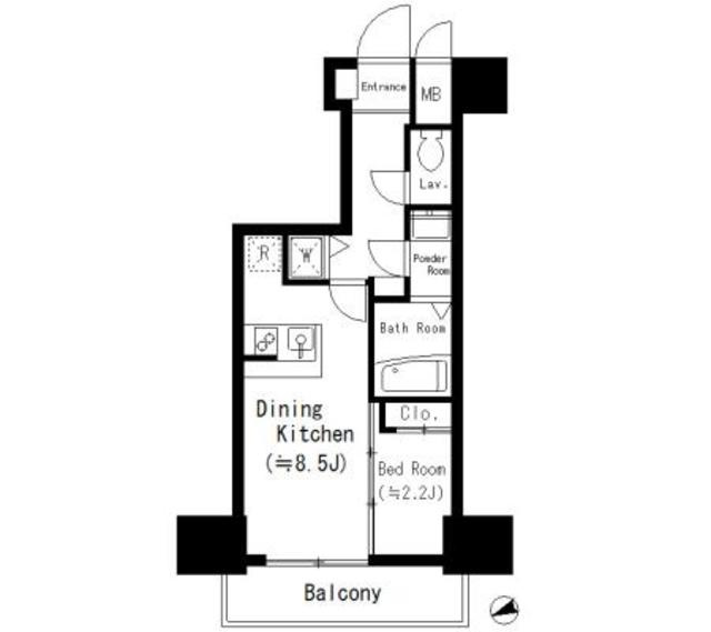 ルーエ天満橋の間取り
