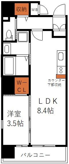 【間取り】 | アンシャルム大濠プレミア