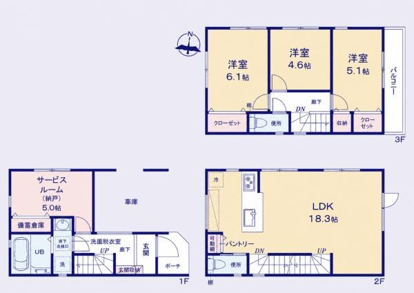 横浜市金沢区富岡東１丁目の新築一戸建の間取り|ゆとりのある4LDKの新築戸建です！
お気軽にお問い合わせください。