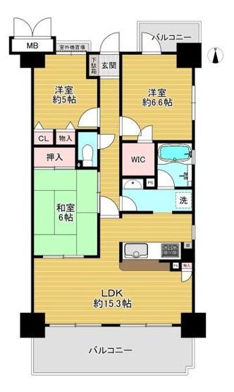 【間取り】 | 大阪城公園グリーンマンション