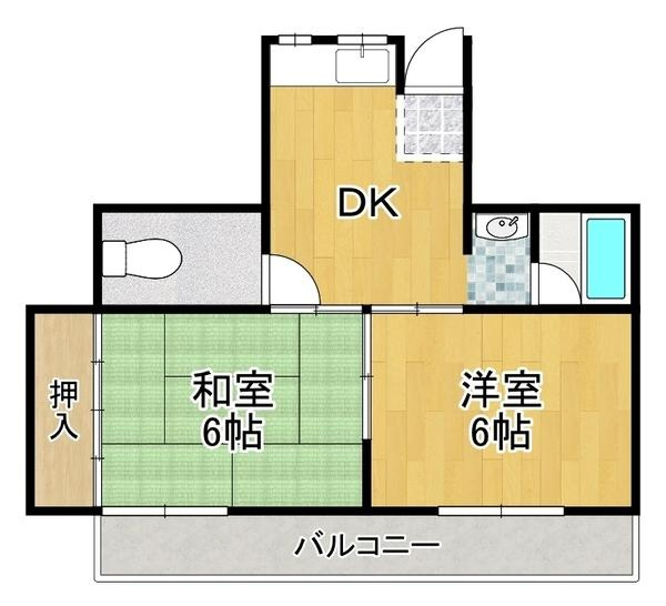 広瀬ハイツの間取り