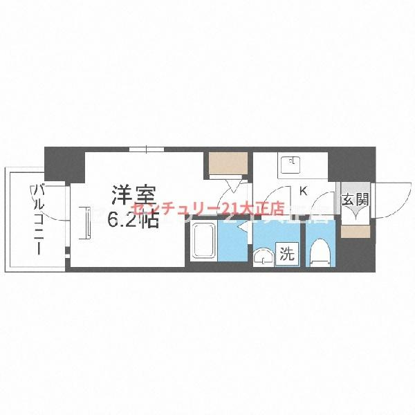エスリード弁天町クレールの間取り