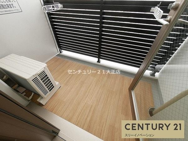 エスリード弁天町クレールのバルコニー