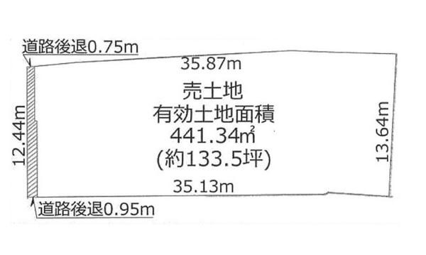 和歌山市本脇　土地の土地図