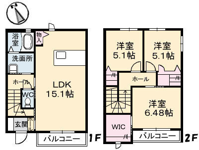 【間取り】 | クラヴィエ　A棟