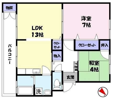 【間取り】 | パインツリーＡ