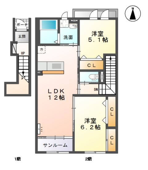 エスペランス豊田の間取り