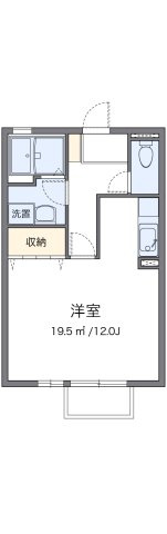 【間取り】 | レオパレスリヴェール | 代表的な間取のため実際の間取とは異なる場合があります