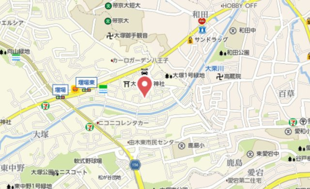『八王子市マンション』ロイヤルステージ多摩センター【仲介手数料無料】　八王子市大塚641-1の地図|～仲介手数料無料☆八王子ひなた不動産～ロイヤルステージ多摩センター