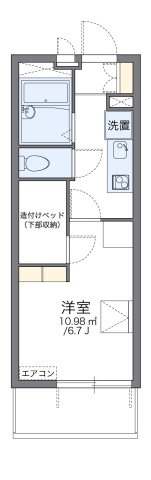 レオパレスレヴェルベールⅤの間取り