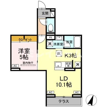 セレスティア中央Ⅱの間取り