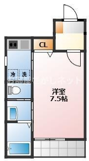 ラフェット三ツ沢下町【おとり物件なし】#学生・社会人にオススメ！初期費用分割払いOK！の間取り