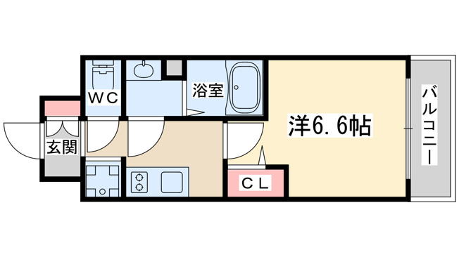 【間取り】 | プレサンス堺筋本町駅前シェル
