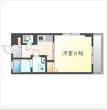 【間取り】 | Arioso | 東側の窓はありません