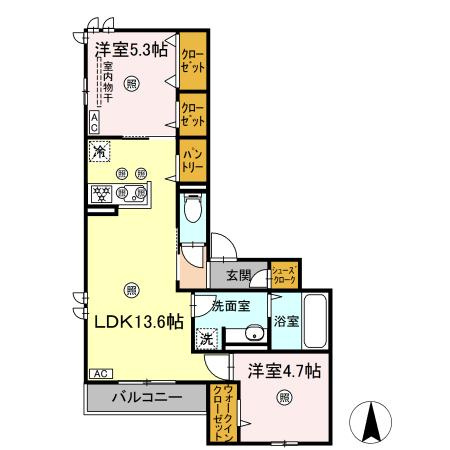 【間取り】 | プレミール北長瀬