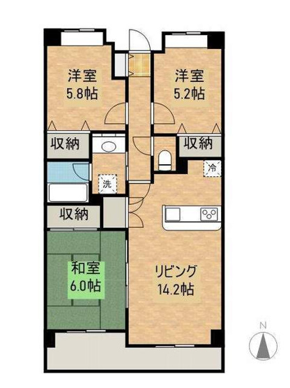 【間取り】 | ライオンズマンション神田町