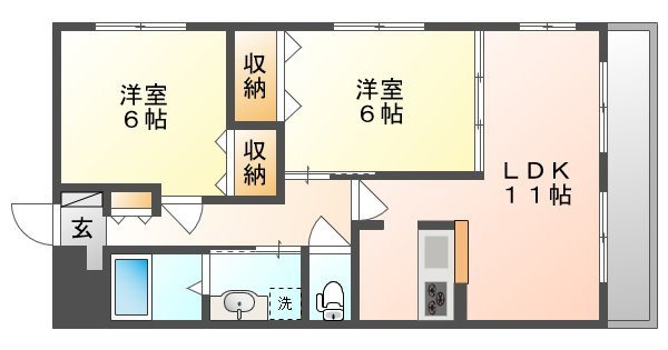 【間取り】 | カサブランカ奥田