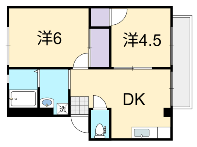 【間取り】 | アビタシオンあおえ西棟