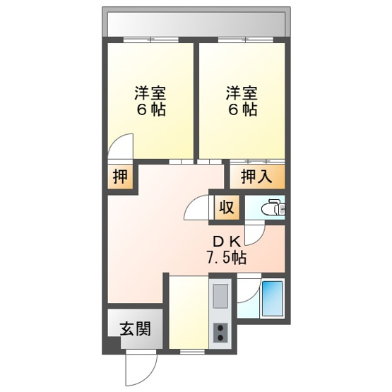 【間取り】 | 大供マンション