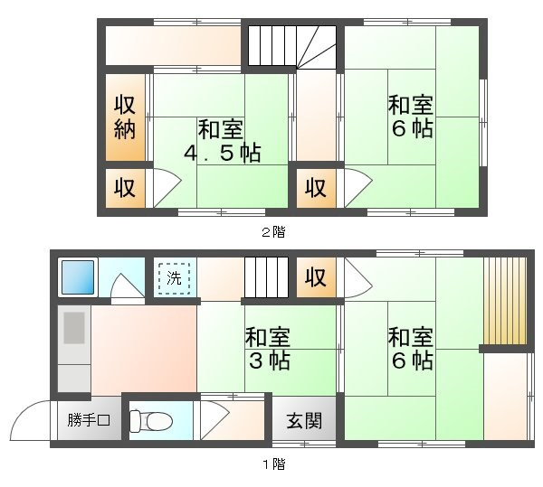 【間取り】 | 京本様２階建て